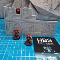 Faltbares Gelände (40k) - GothicStyle - L-Wand (klein)