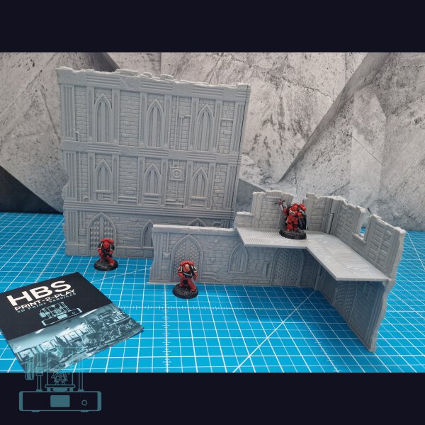 Faltbares Gelände (40k) - GothicStyle - TISCHSET (full)