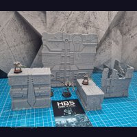 Faltbares Gelände (40k) - NecroStyle - TISCHSET (HALB)