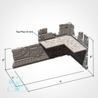 Faltbares Gelände (40k) - NecroStyle - TISCHSET (HALB)