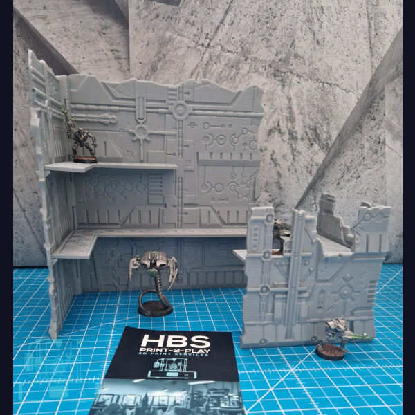 Faltbares Gelände (40k) - NecroStyle - Set 1 (klein)