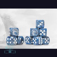 Nords Logo on Blue Marbled Dice - 24 per pack