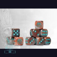 Old Dominion Logo on Brown Marbled Dice - 24 per pack