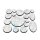WHITE MARBLE INSTABASES 25mm RUND