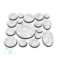 WHITE MARBLE INSTABASES 32mm RUND