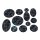 BLACK MARBLE INSTABASES 25mm RUND