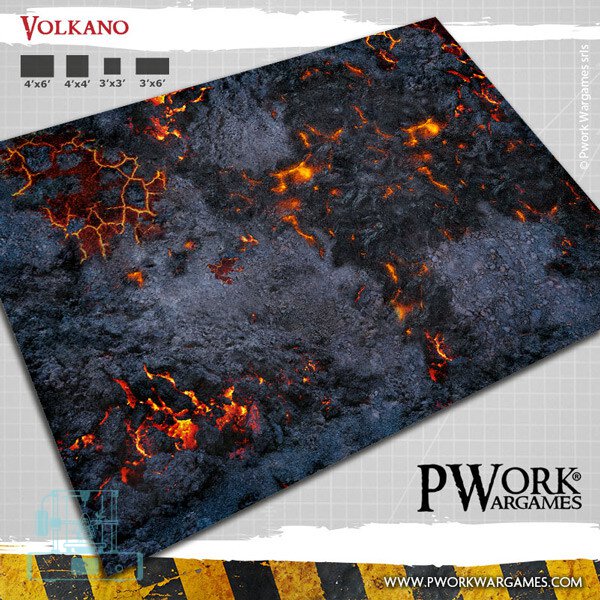 Spielmatte: Volcano - 4x6 - Neopren