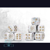 City States Logo on Light Grey Marbled Dice - 24 per pack