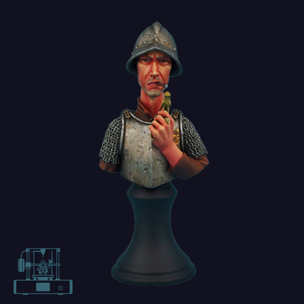Discworld Vimes Bust UNPAINTED (1)