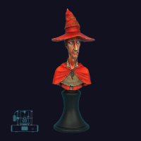Discworld Ricewind Bust UNPAINTED (1)
