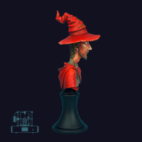 Discworld Ricewind Bust UNPAINTED (1)