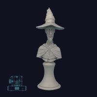 Discworld Ricewind Bust UNPAINTED (1)