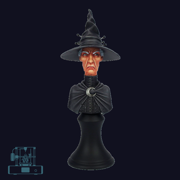 Discworld Esme Weatherwax Bust UNPAINTED (1)