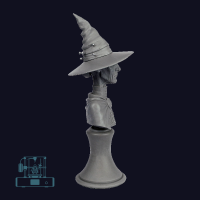 Discworld Esme Weatherwax Bust UNPAINTED (1)
