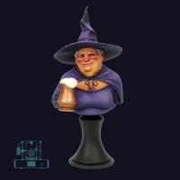 Discworld Nanny Ogg Bust UNPAINTED (1)