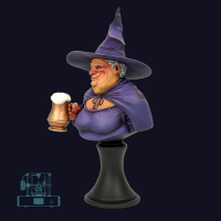 Discworld Nanny Ogg Bust UNPAINTED (1)
