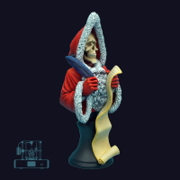 Discworld Hog Death Bust UNPAINTED (1)