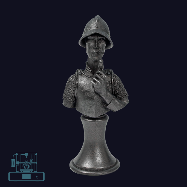 Discworld Vimes Bust METALIZED (1)