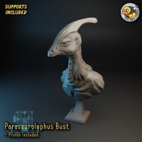 Parasaurolophus Bust Dinosaur Statue