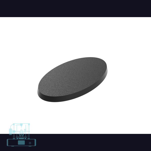 Oval 60x35mm Bases with magnet slots (6)