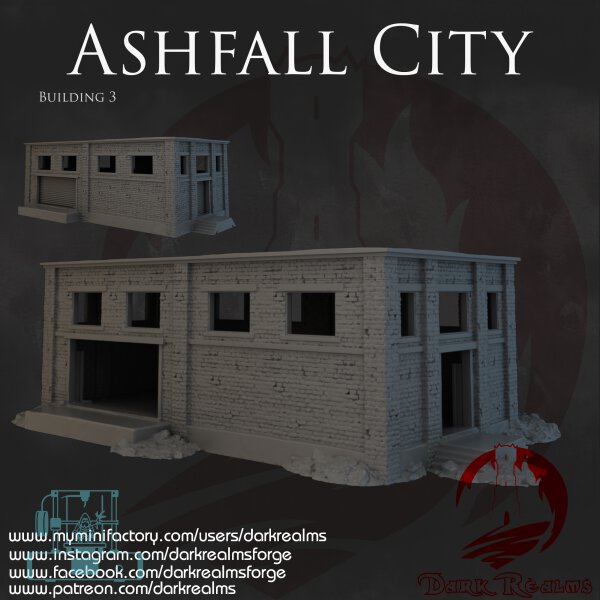 Ashfall City - Gebäude 3 - (Version B w/o rubble)