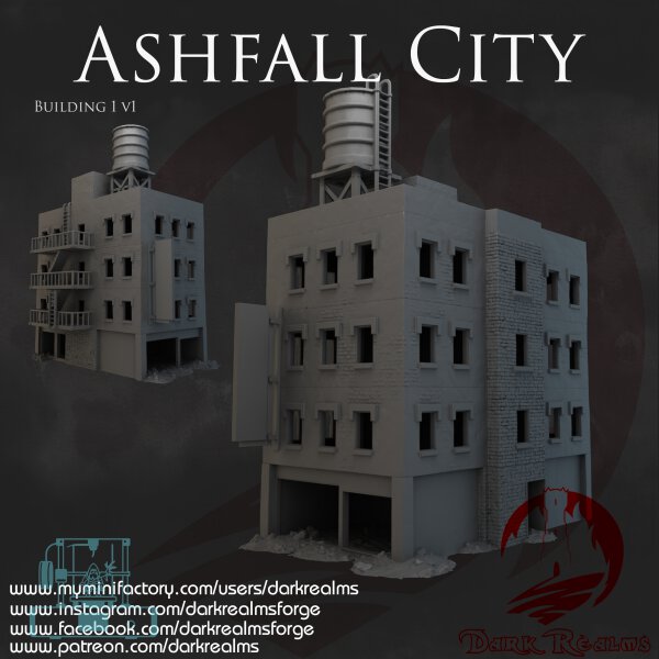 Ashfall City - Gebäude 1 - (Version A with rubble)