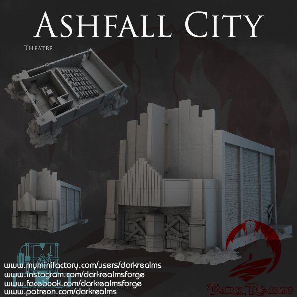 Ashfall City - Gebäude 6 - Theatre (Version A with rubble)