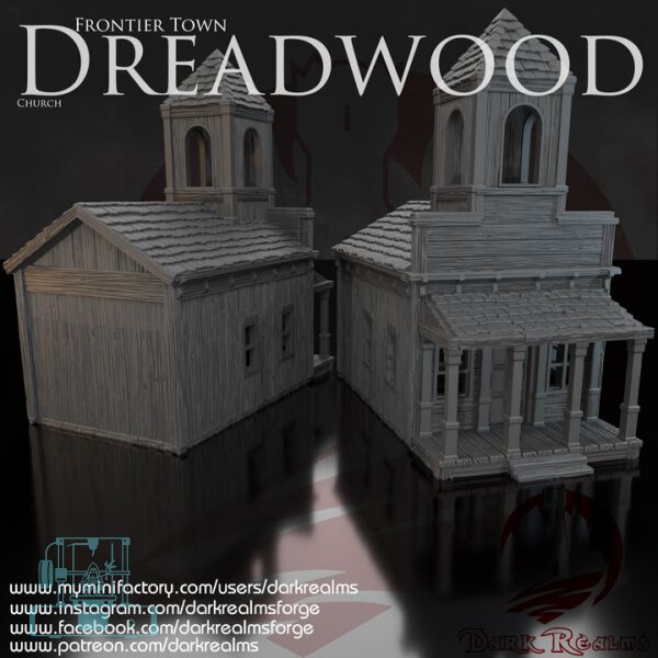 Frontier Town - Dreadwood Church - 28mm