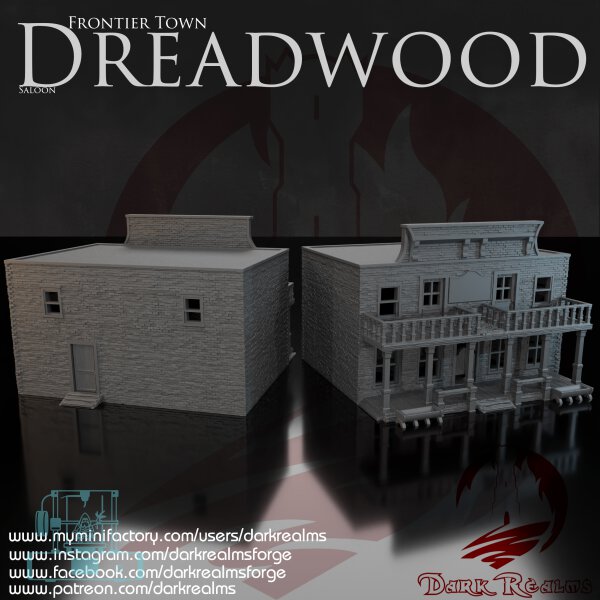 Frontier Town - Dreadwood Saloon - 28mm