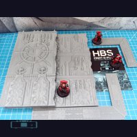 Faltbares Gelände (40k) - ChaosStyle -Set 1 (klein)