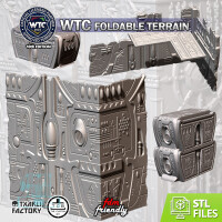 Faltbares Gelände (40k) - Eldar Style - TISCHSET (full)