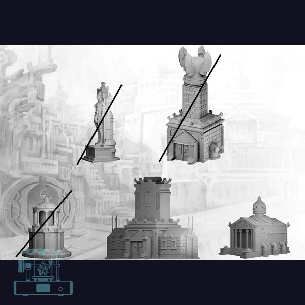 Battlefields of Eä: The City States  - Bundle 3: Large Buildings