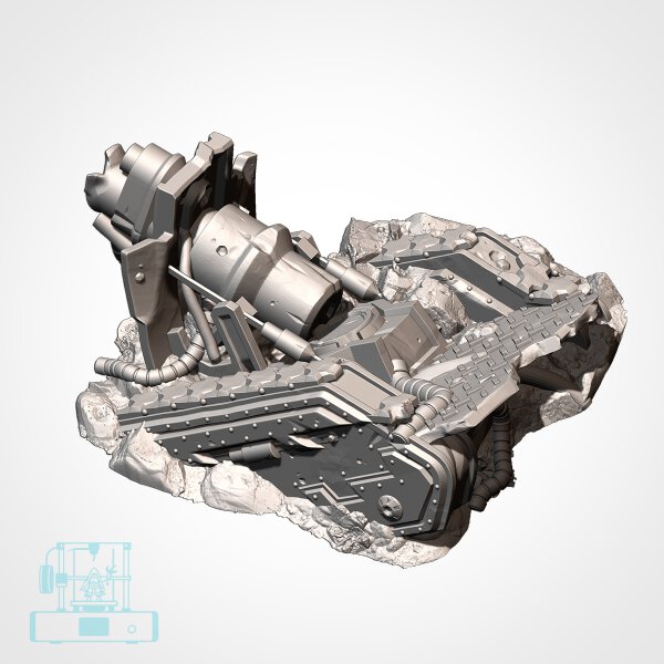 Destroyed Tanks - Tank Wreck 02 Basilisk