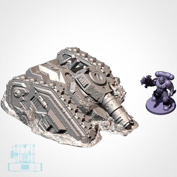 Destroyed Tanks - Tank Wreck 05 Leman Russ