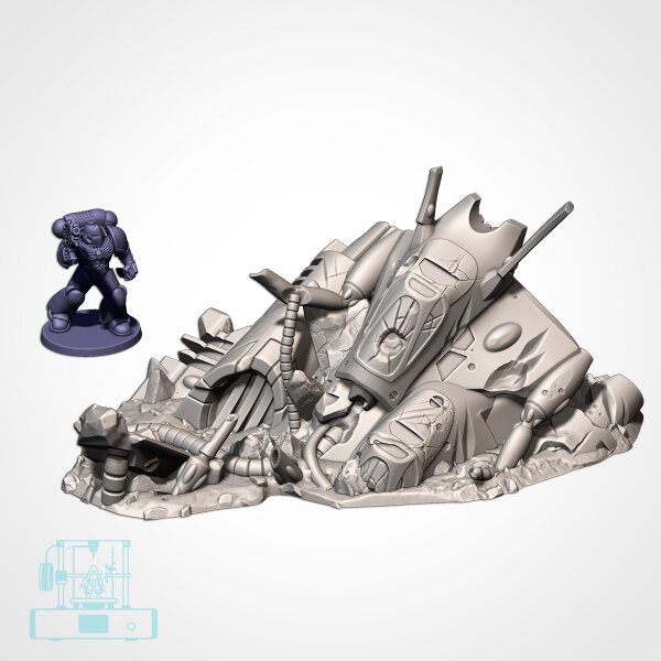 Xenos Crashed Ships - Crashed Ship 01