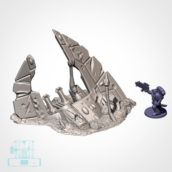 Xenos Crashed Ships - Crashed Ship 02