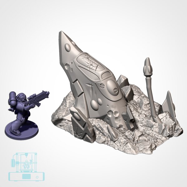 Xenos Crashed Ships - Crashed Ship 05
