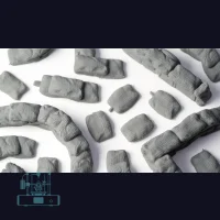 Sandbag Barricades Basing Bits