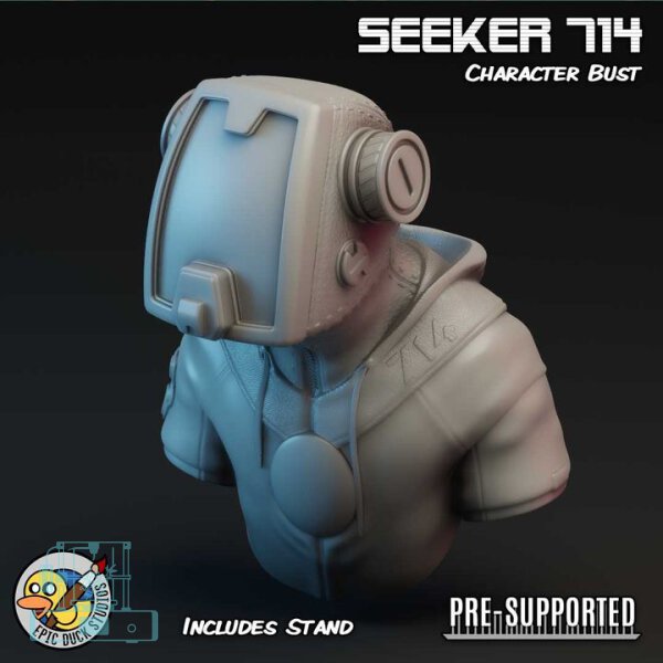 Seeker 714 - Cyberpunk Character Bust