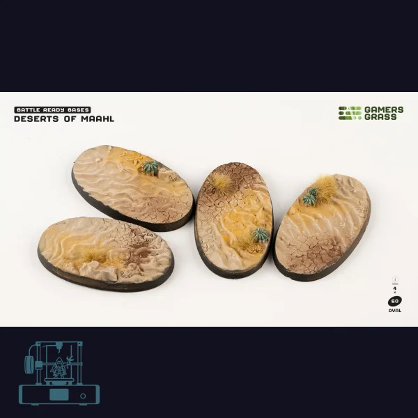 Deserts of Maahl Bases, Oval 60mm (x4)