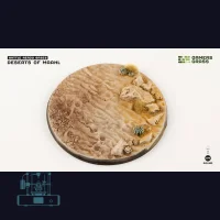 Deserts of Maahl Bases, Round 100mm (x1)