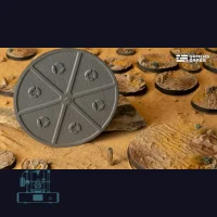 Deserts of Maahl Bases, Round 100mm (x1)