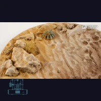 Deserts of Maahl Bases, Round 100mm (x1)