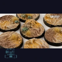 Deserts of Maahl Bases, Round 32mm (x8)