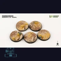 Deserts of Maahl Bases, Round 40mm (x5)