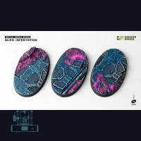 Alien Infestation Bases, Oval 75mm (x3)