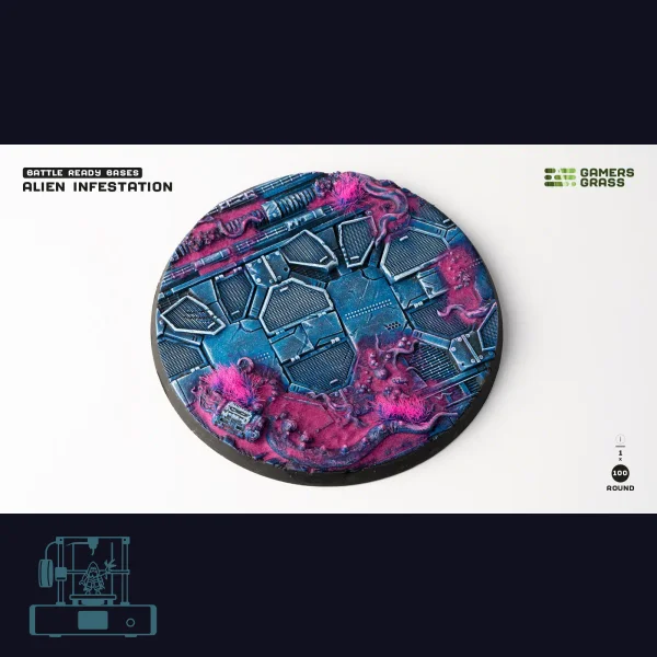 Alien Infestation Bases, Round 100mm (x1)