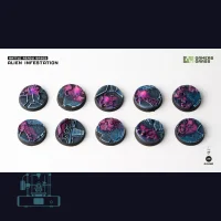 Alien Infestation Bases, Round 25mm (x10)