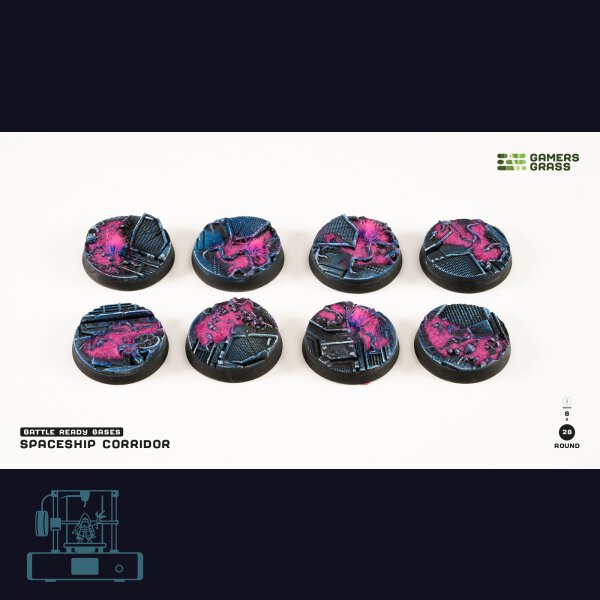 Alien Infestation Bases, Round 28mm (x8)