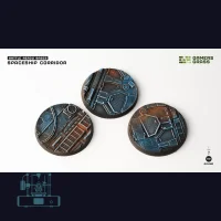 Spaceship Corridor Bases, Round 50mm (x3)